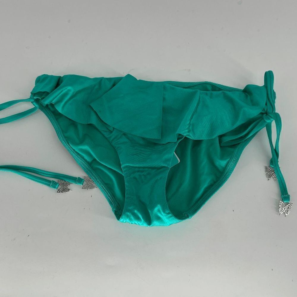 Seafolly Shine Hip Tie Side Hipster womens Evergreen new bikini bottom US 6